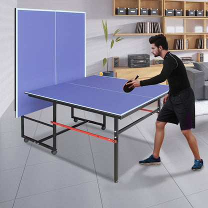 Portable Table Tennis Table 8FT Professional Indoor/Outdoor Tables Game Foldable