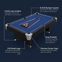 Billiard Table, Pool Table, Game Table, Game Room Indoor Standard Pool Table — How It Works